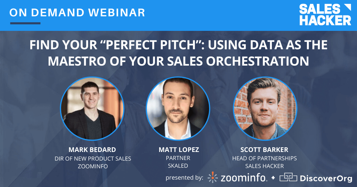 Using Data as the Maestro of Your Sales Orchestration
