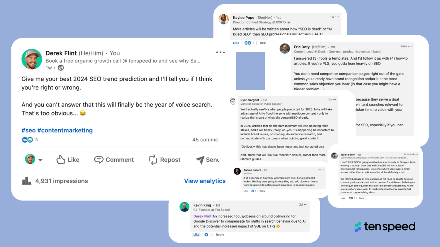 2024 SEO Trends From People Who Practice Search Engine Optimization