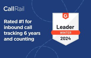 CallRail rated #1 inbound call tracking provider by G2 for six years and counting