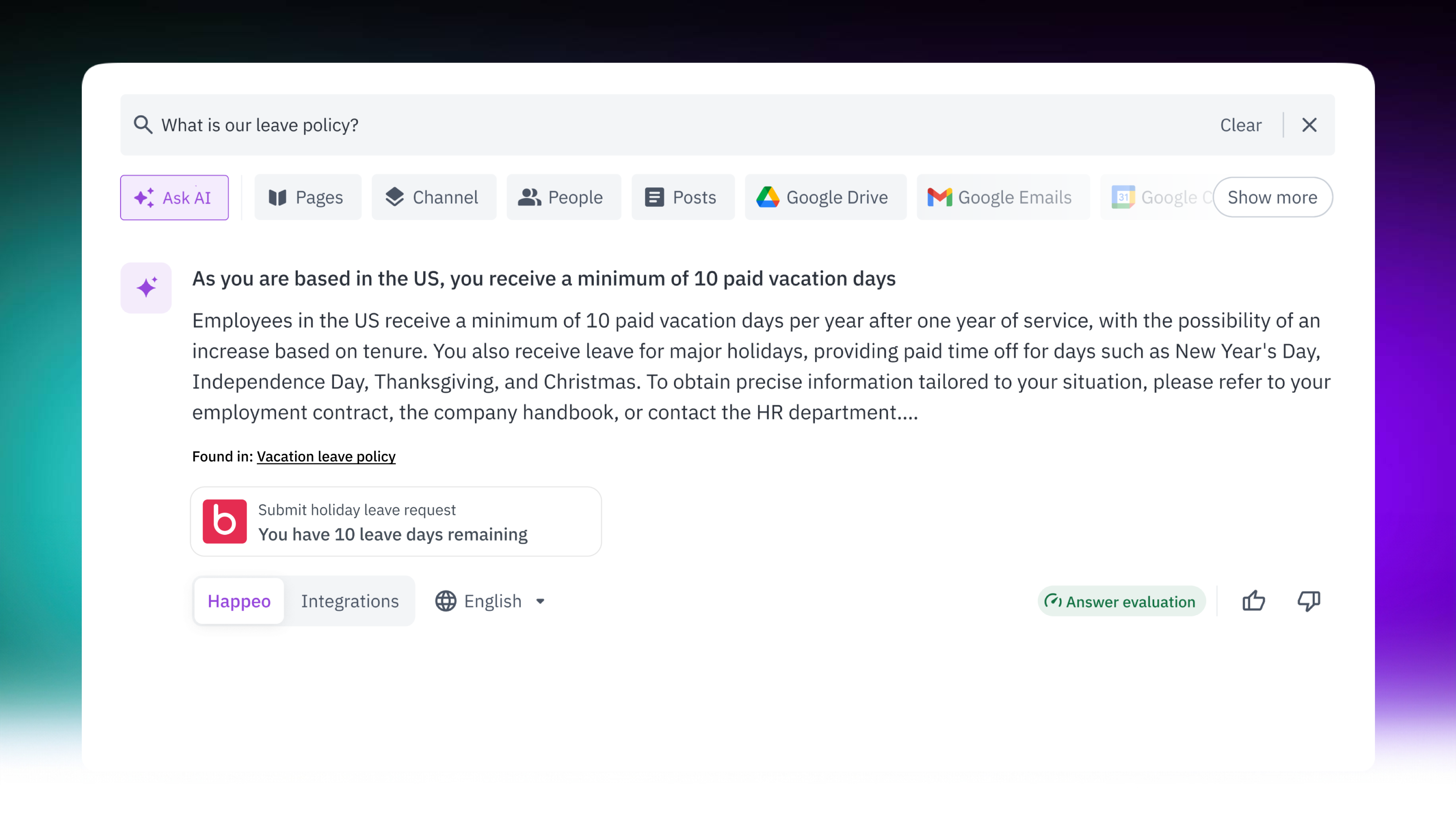 Beyond keywords: Happeo's Search AI delivers personalized, secure, and clutter-free information