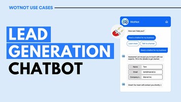 Lead Generation Chatbot Demo | WotNot Use Cases
