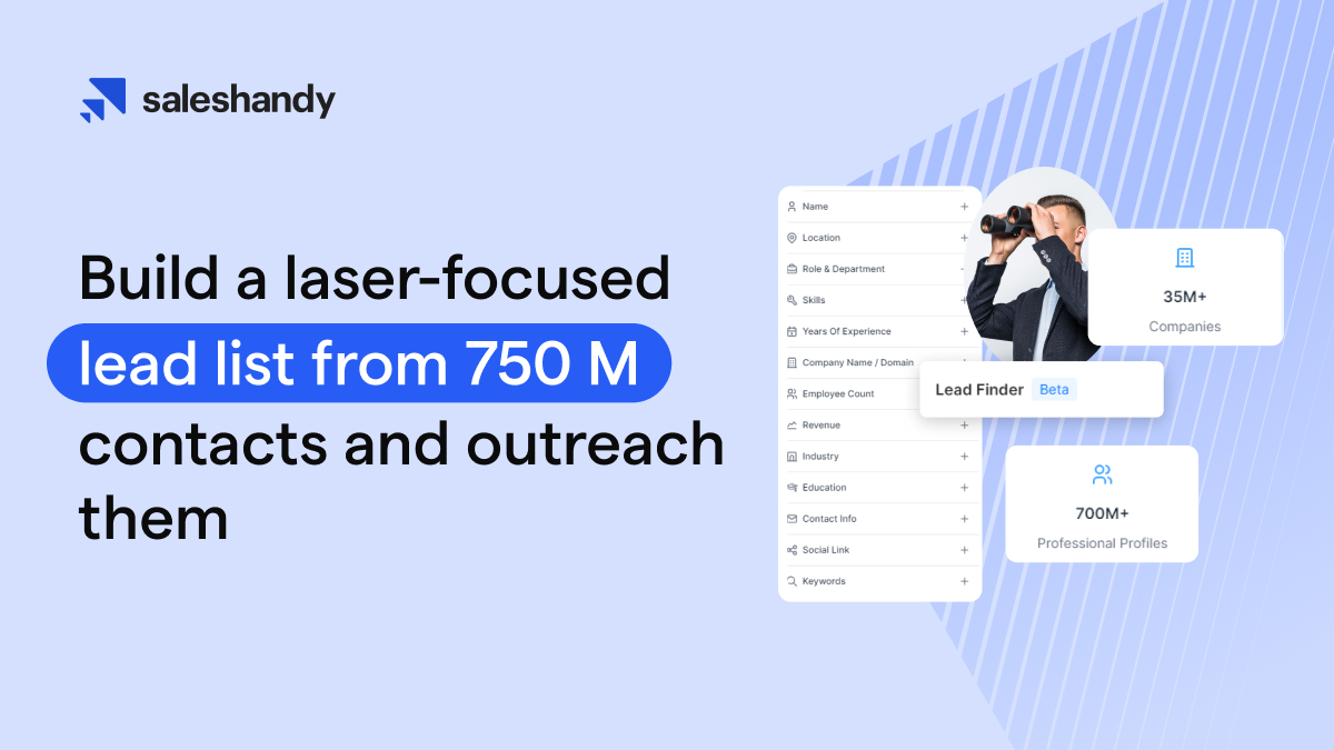 Introducing B2B Lead Finder in Saleshandy