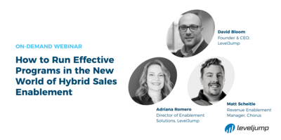 How To Run Effective Programs in the New World of Hybrid Sales Enablement On-Demand