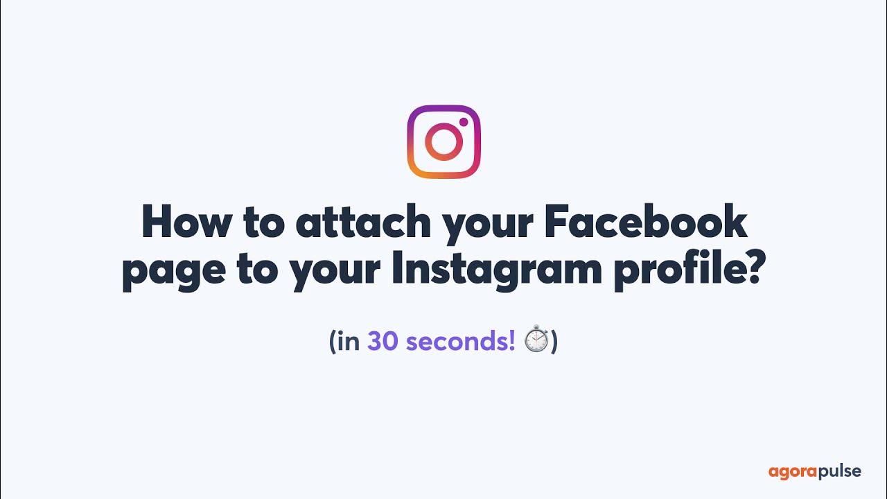 How to attach your Facebook page to your Instagram profile (ES)