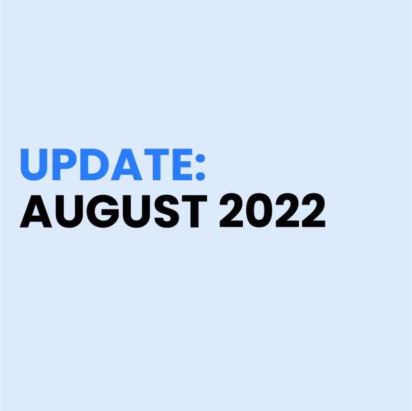 Product Updates - August 2022
