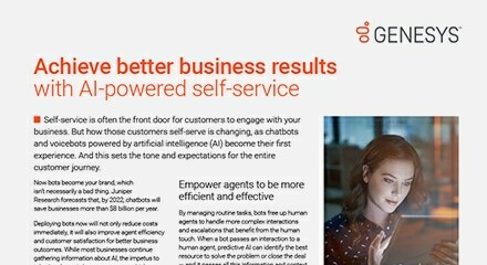 Achieve better business results with AI-powered self-service