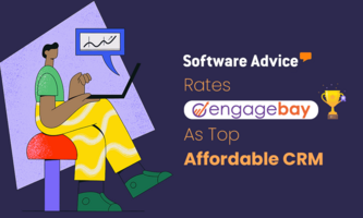 EngageBay Recognized Among Top-Rated Affordable CRM Software by Software Advice!
