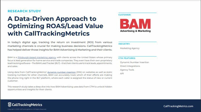 A Data-Driven Approach to Optimizing ROAS/Lead Value with CallTrackingMetrics