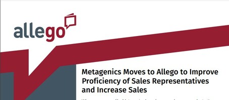 Metagenics Moves to Allego to Improve Proficiency of Sales Representatives and Increase Sales