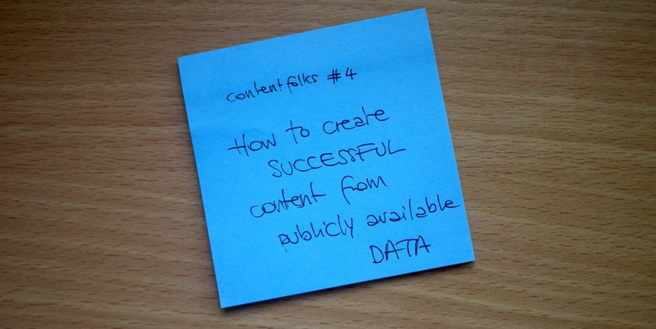 How to create successful content from publicly available data