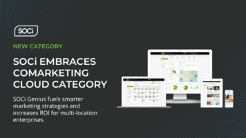 Propelled by Suite of Generative AI-Powered "Genius" Products, SOCi Embraces CoMarketing Cloud Category