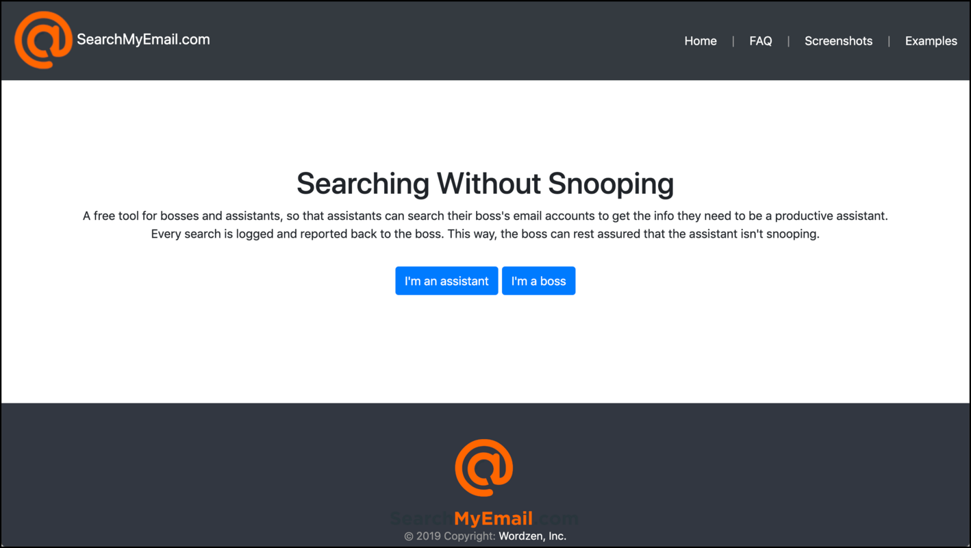 Announcing our new email productivity tool, SearchMyEmail.com