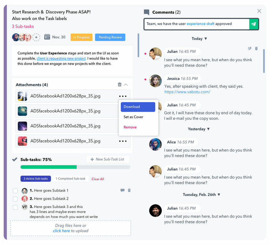 Task Details completely revamped to help you manage projects better › Heycollab