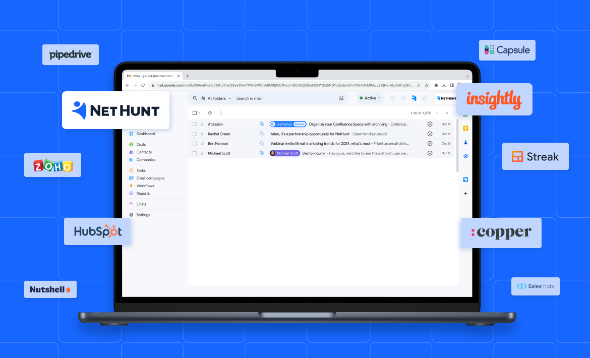 10 best Gmail CRM systems for 2024: Features, pros, cons, and pricing