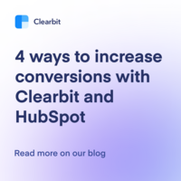 4 ways to increase conversions with Clearbit and HubSpot