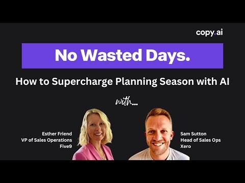 No Wasted Days: How to Supercharge Planning Season with AI