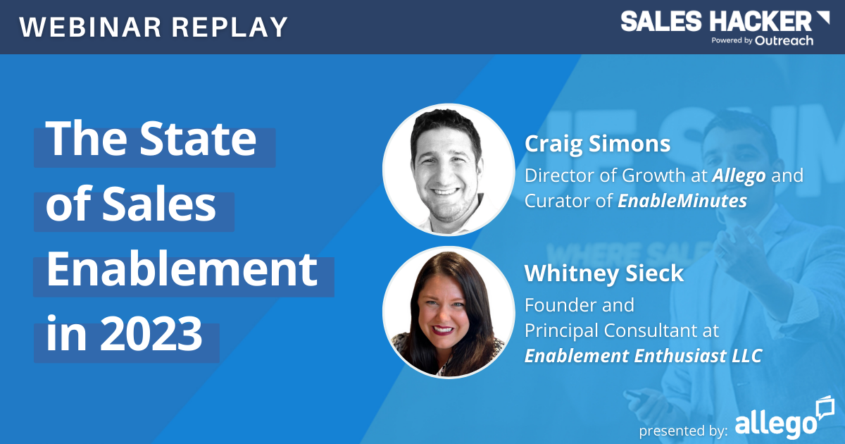 The State of Sales Enablement in 2023 - GTMnow