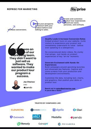 Reprise for Marketing