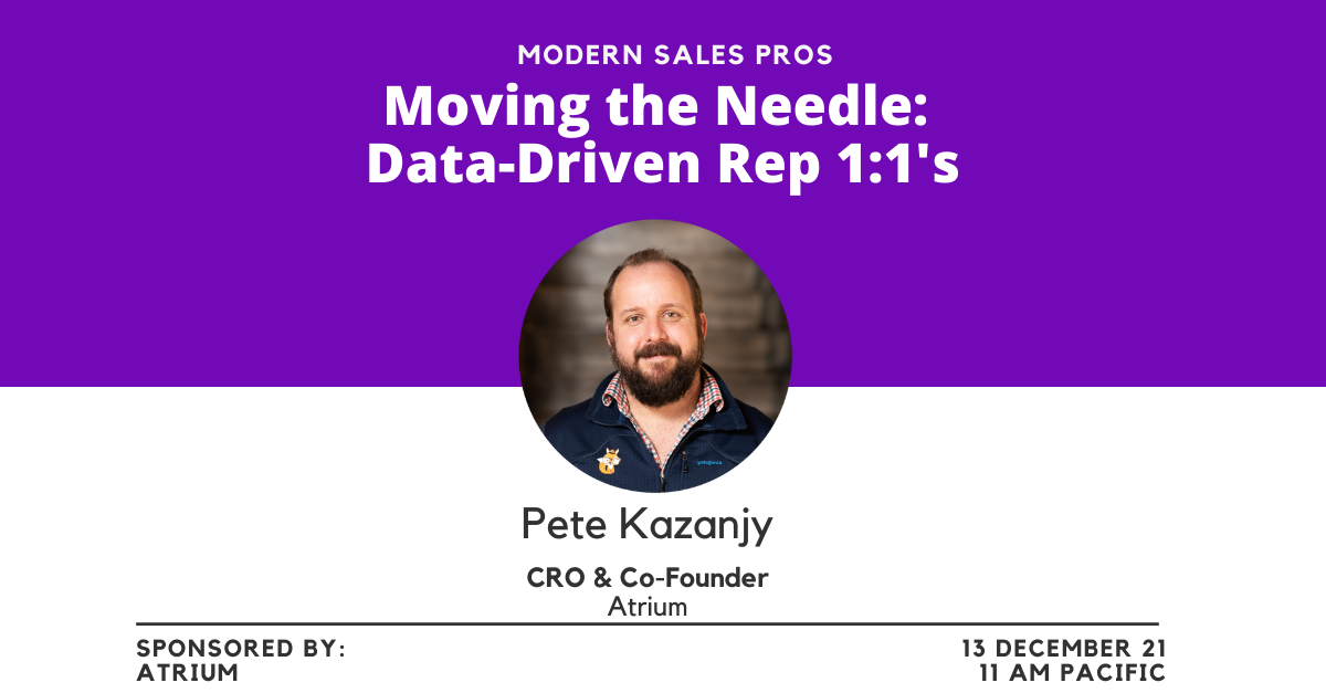 Moving the Needle: Data-Driven Rep 1:1's