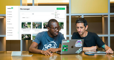 File Manager includes Giphy, Iconfinder and Google Drive