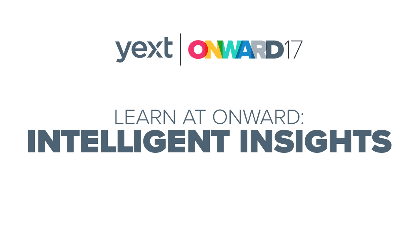 Learn at ONWARD: Intelligent Insights