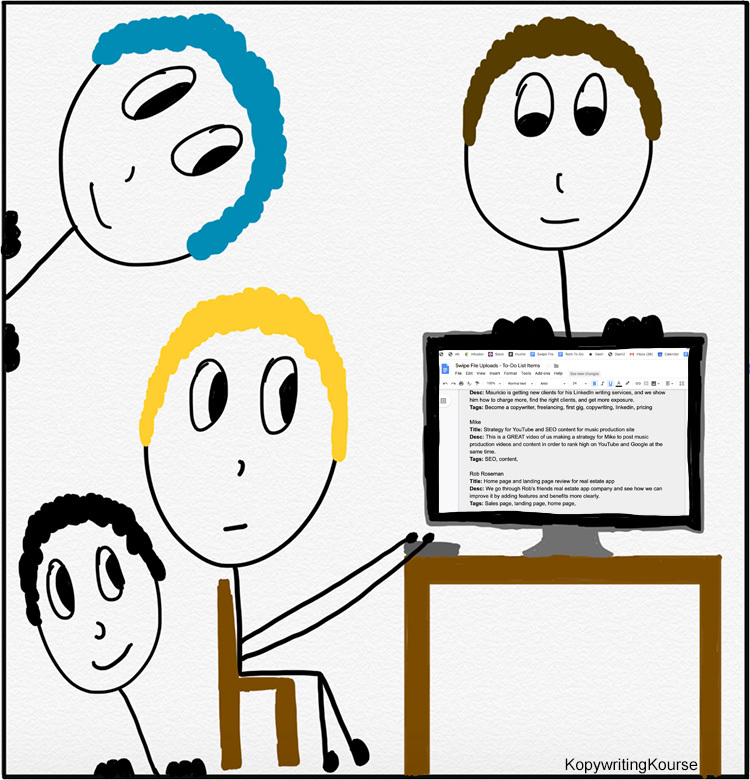 Getting 3 Copywriters To Write For You - Swipe File