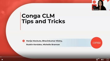 Conga Contract Lifecycle Management (CLM) tips & tricks