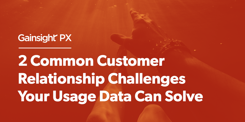 2 Common Customer Relationship Challenges Your Usage Data Can Solve | Customer Success and Product Experience Software | Gainsight