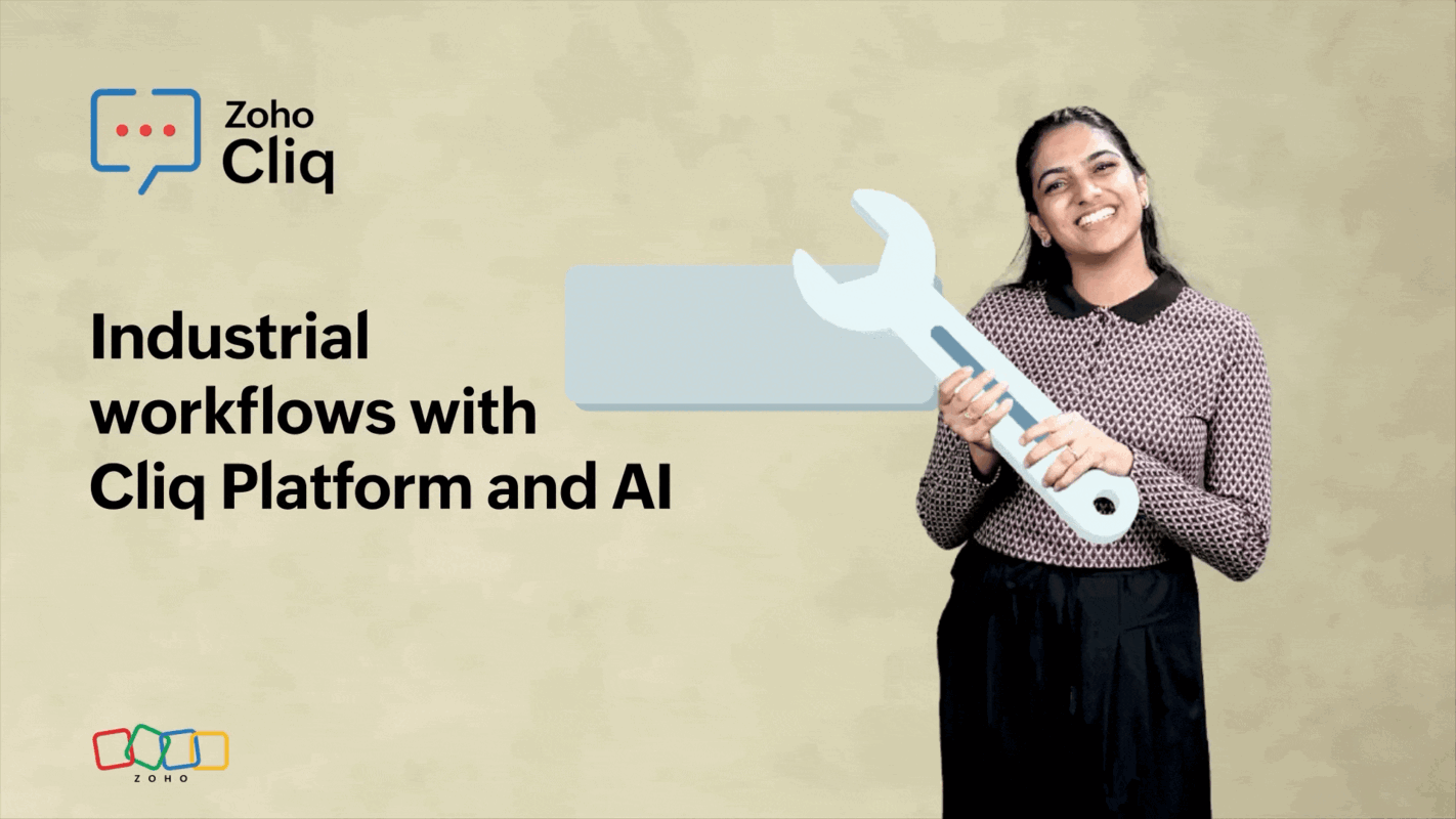 AI-powered industry automations with Zoho Cliq Developer Platform