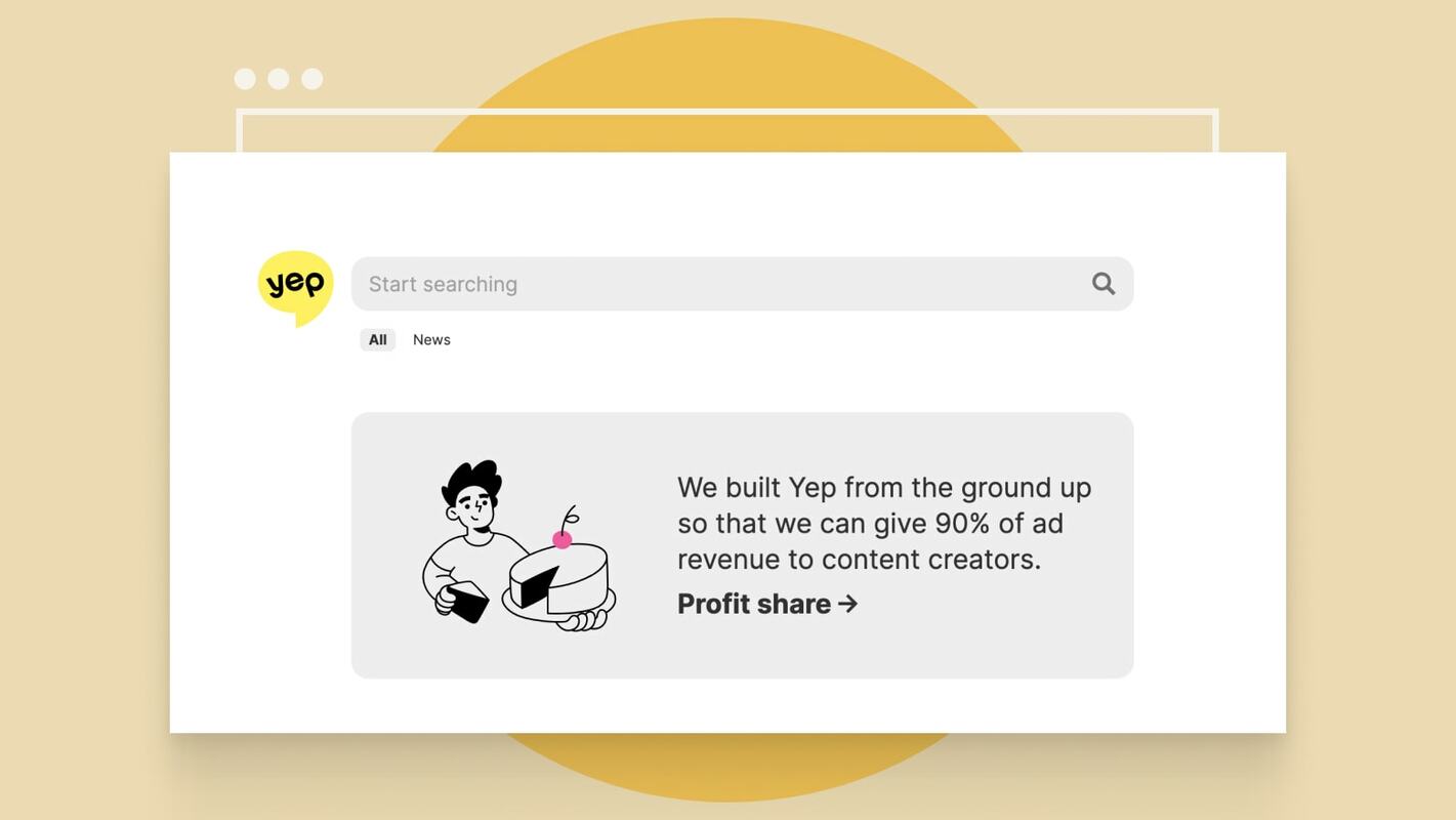 Ahrefs Launches its New Privacy-Focused, Profit-Sharing Search Engine: Yep