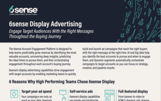 6sense Display Advertising One Pager