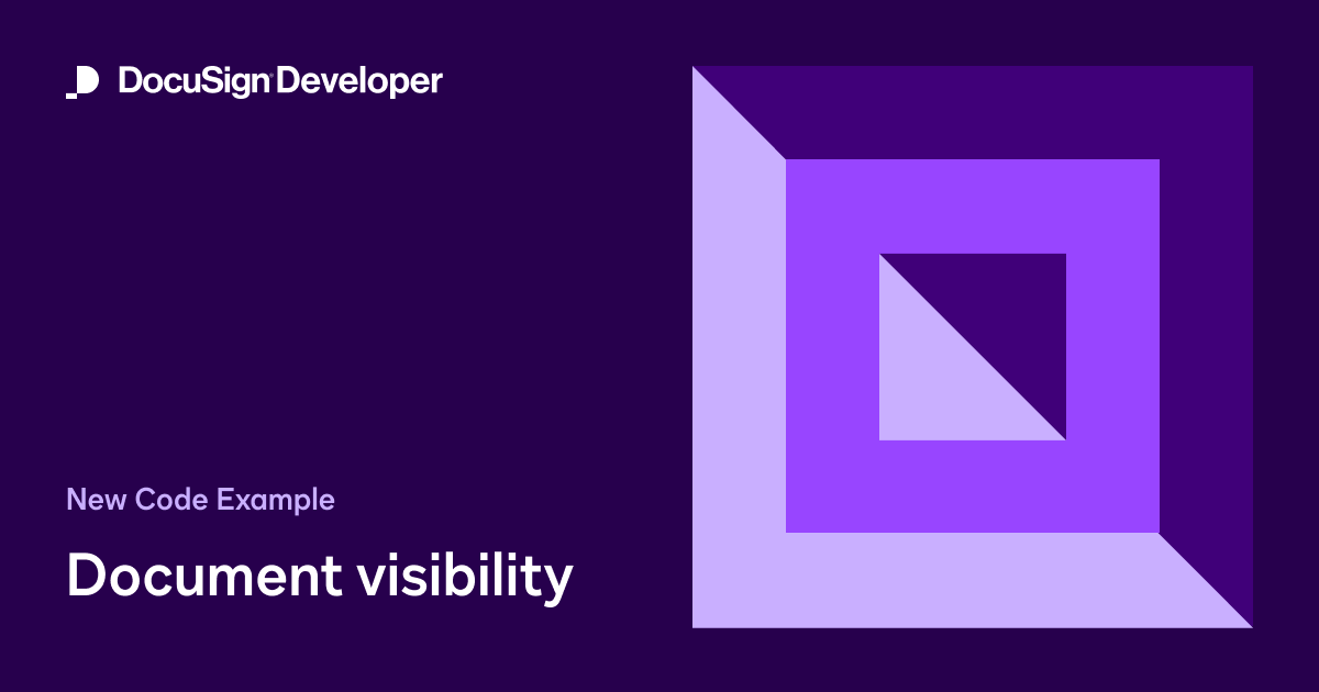 New code example: Document visibility