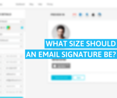 What Size Should an Email Signature Be?