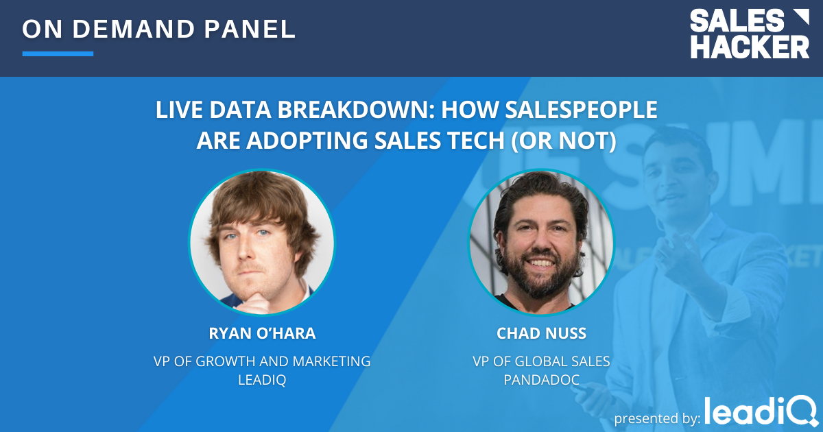 Live Data Breakdown: How Salespeople Are Adopting Sales Tech (or Not)