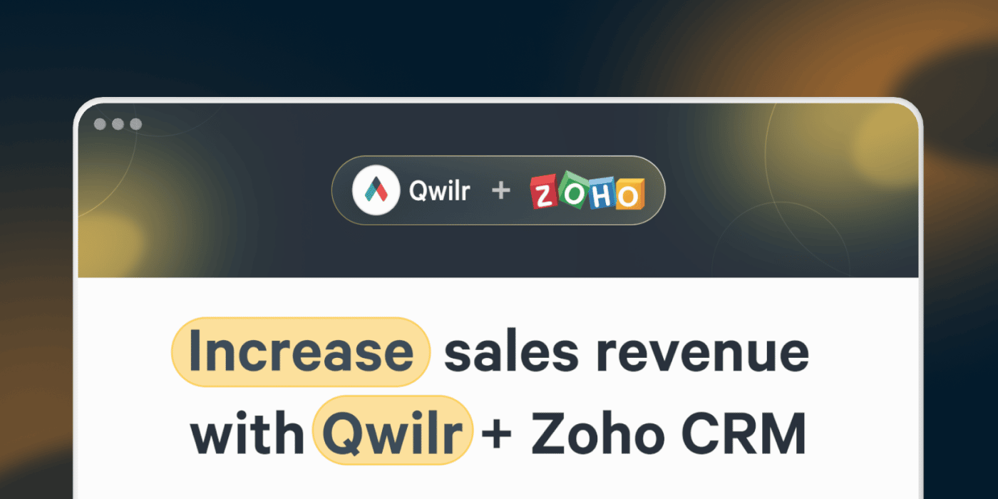 Introducing our new Zoho integration with Qwilr!