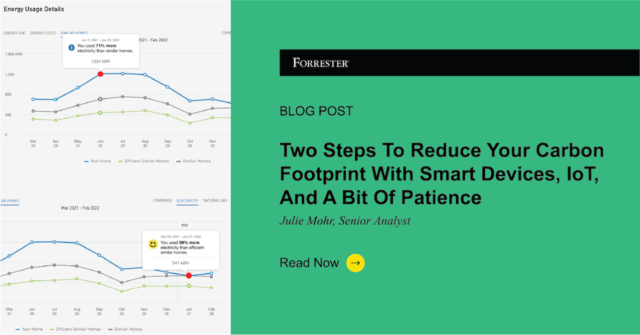 Two Steps To Reduce Your Carbon Footprint With Smart Devices, IoT, And A Bit Of Patience