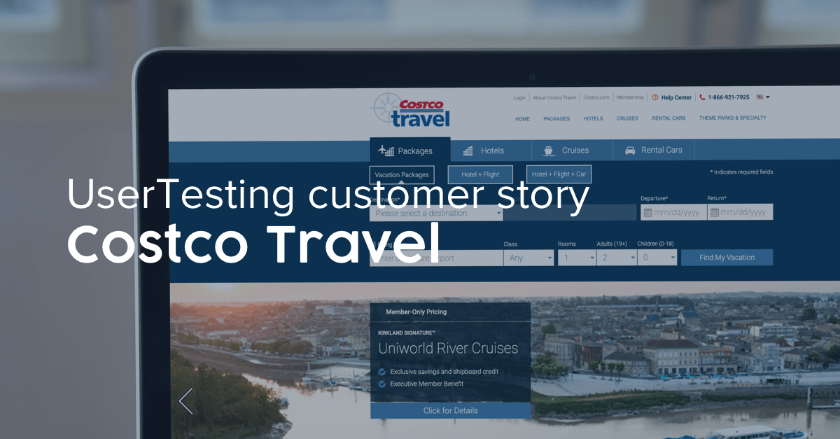 Costco Travel + UserTesting