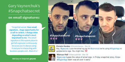 Gary Vaynerchuk's #SnapchatSecret: Email Signatures - Terminus Site