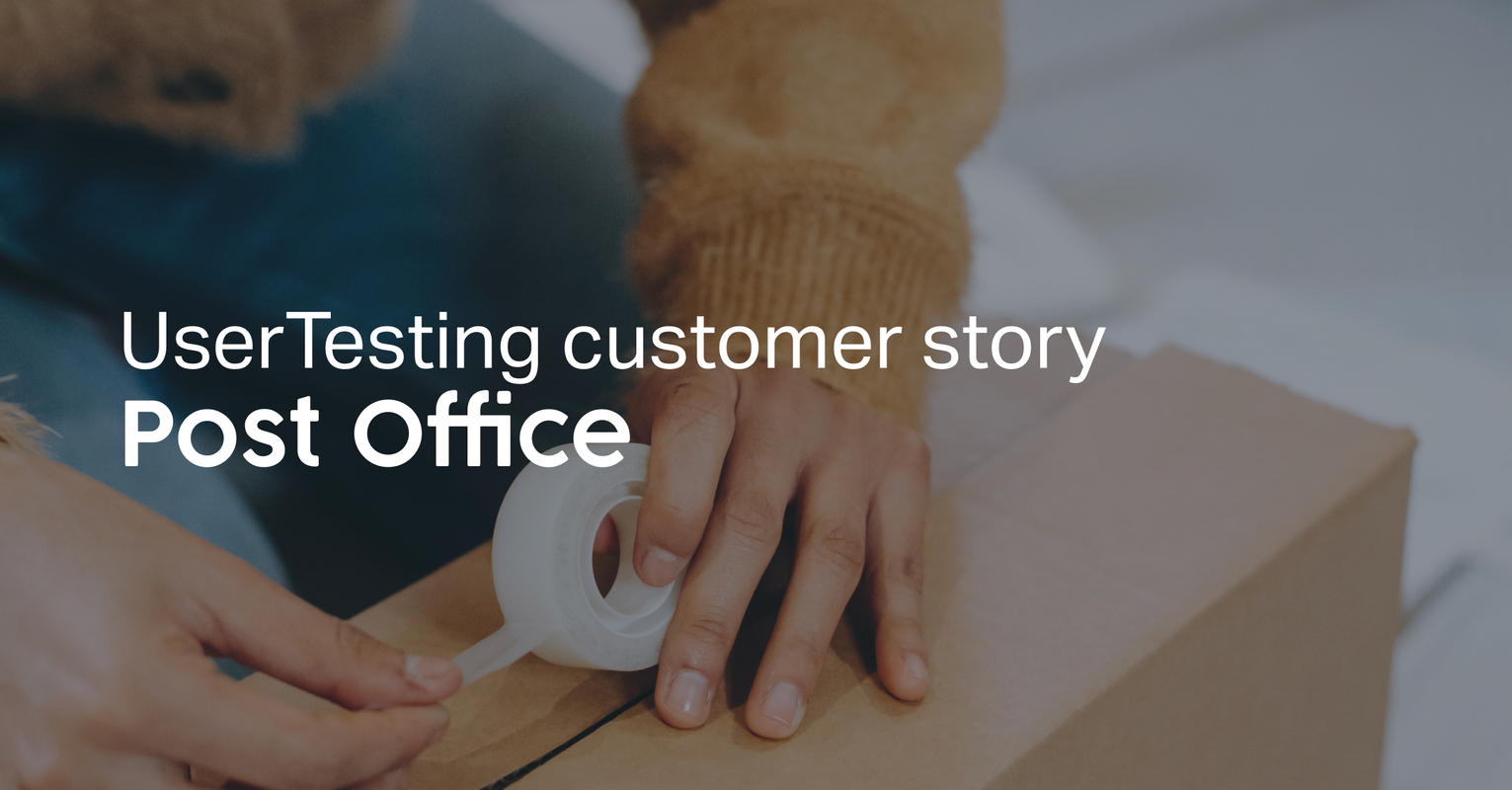 Post Office UK + UserTesting