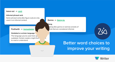 Professionalize your writing and boost your vocabulary with the latest update from Zia