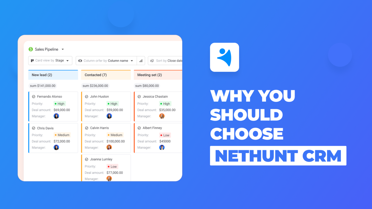 Why choose NetHunt CRM?
