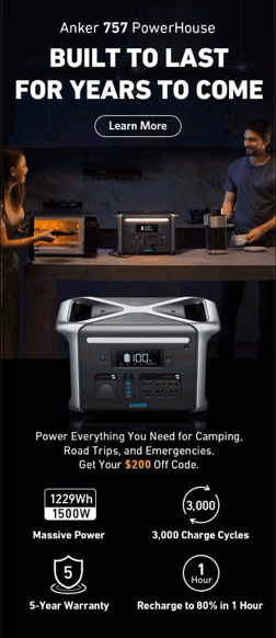 Sales email for battery that shows of use cases - Swipe File