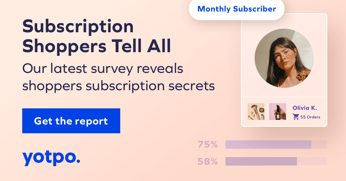 2022 Yotpo Subscription Shoppers Survey