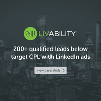 Livability: 200+ qualified leads below target CPL with LinkedIn ads