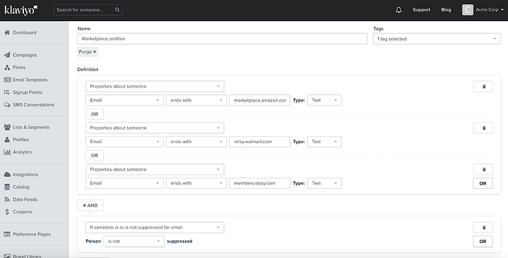 Solution Recipe 9: Use Klaviyo Flow Webhooks to Automate Suppressions Using Segments and Klaviyo's APIs
