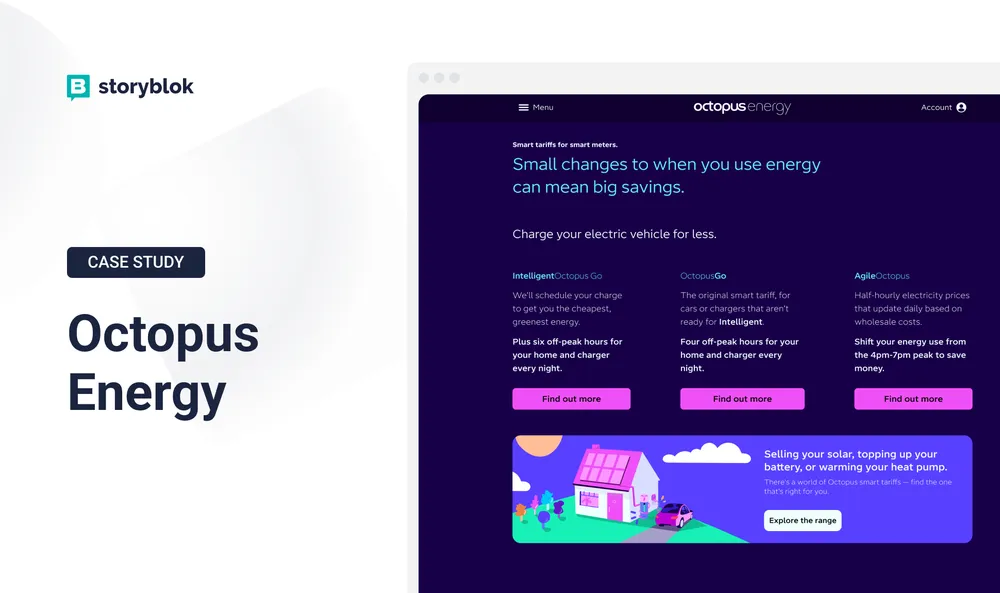 Hybrid Horizons: How Octopus Energy powers the future of renewable energy with Storyblok