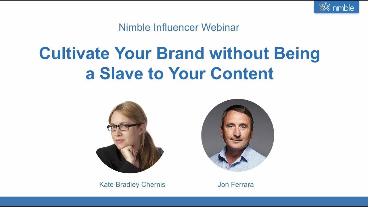 Cultivate Your Brand without Being a Slave to Your Content
