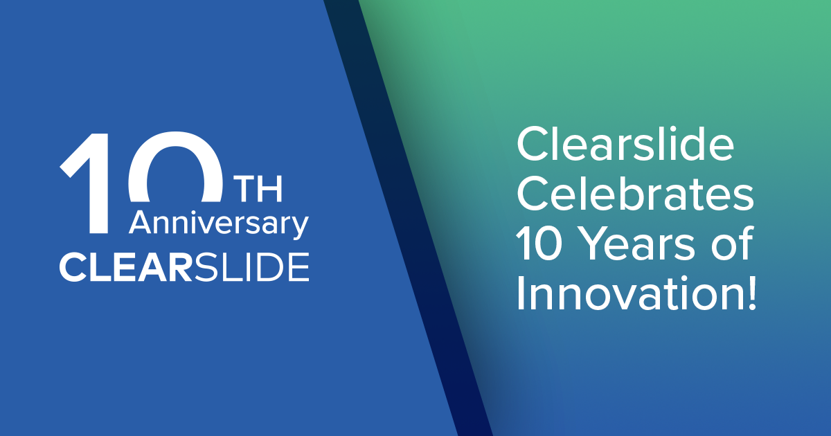 ClearSlide Celebrates 10 Years of Innovation!