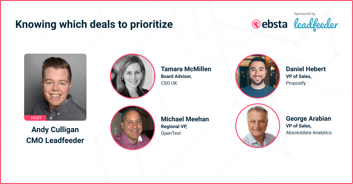 Getting it right sooner: Knowing which deals to prioritize