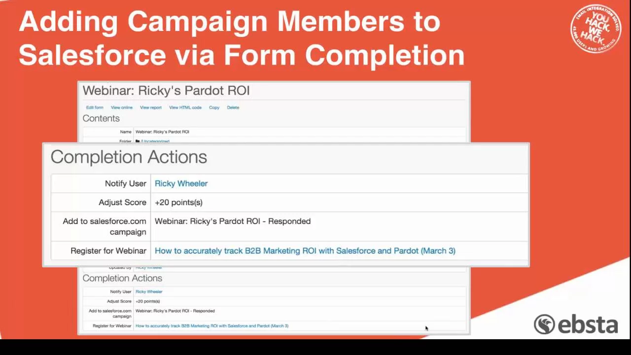 Tracking B2B Marketing ROI with Pardot and Salesforce